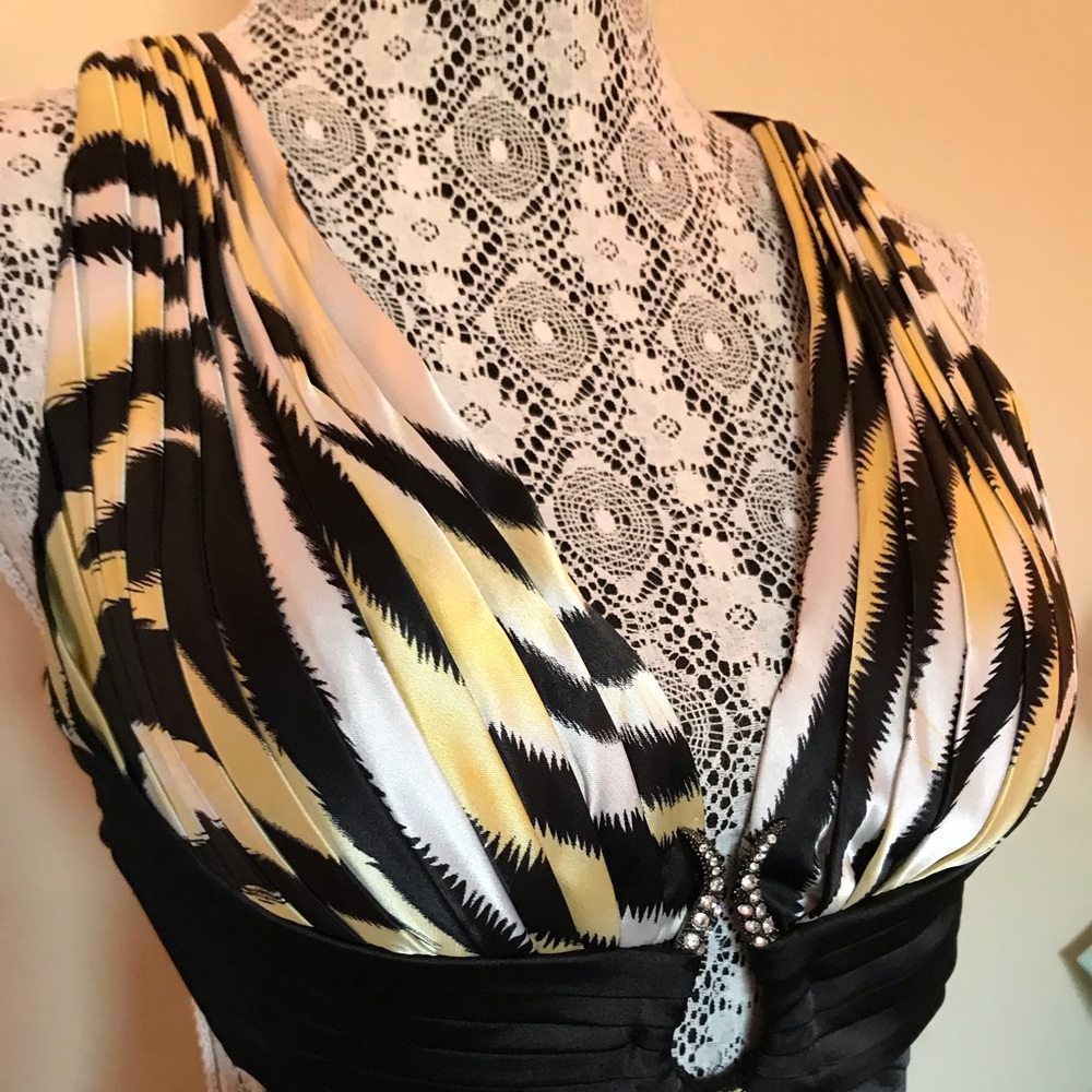 Zebra Pattern Gown - image 4
